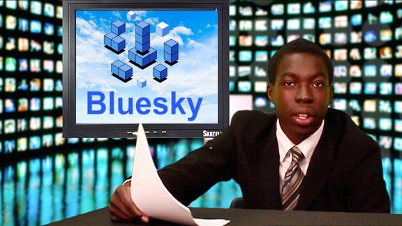 Skateline NBD with Bluesky on the TV